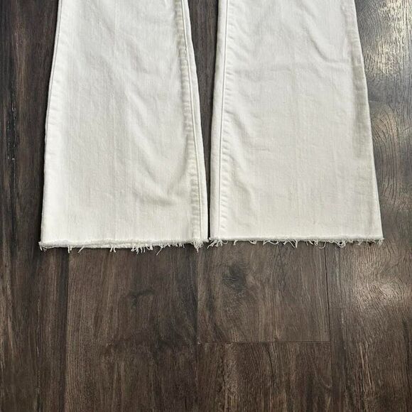 NWT Sam Edelman Jeans Stiletto Bootcut High Rise White Denim Pants Women's 14/32 - Picture 4 of 11